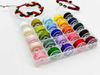 Fiasrel No.72 0.8mm 25 Mixed Colors Nylon Chinese Knot Macrame Cord Rope Non-elastic Jade Thread for DIY Jewelry Making Handmade Bracelets Necklaces Jewelry Accessories