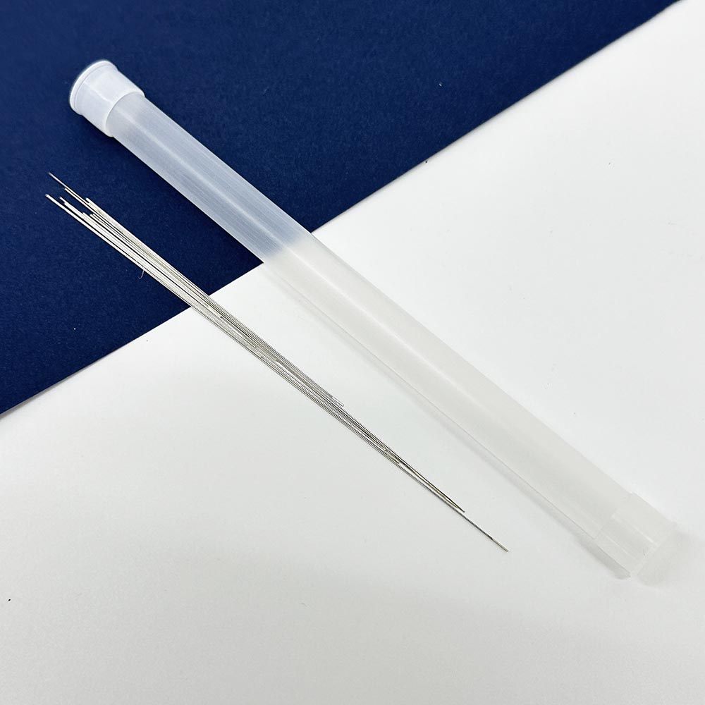 Fiasrel Needle Kit DIY Jewelry Making Tools Beaded Needles Small Open-Ended Beading Needle for Beading and Jewelry Making Steel Knitting Needles Supplies