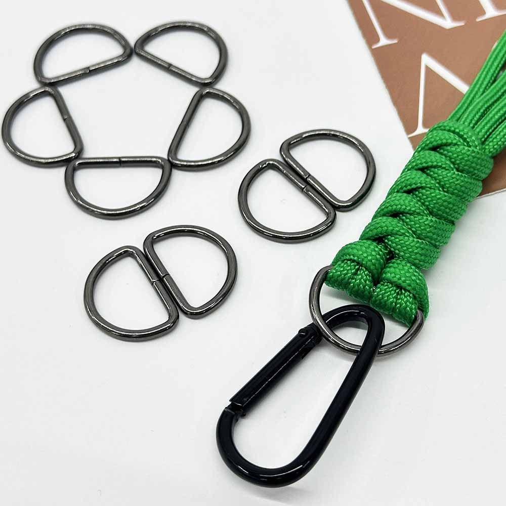 Fiasrel 10pcs Alloy D-Shaped Clasps Necklace Clasp Closures Bracelet Connector Clasps for Jewelry Making DIY Supplies Repair Kit