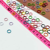 Fiasrel 100/200pcs 8mm 10mm Painted Metal Jump Rings O Ring Connector Rings Colorful Jump Rings for Bracelets Necklaces Pendants Chain DIY Craft Making