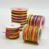 Fiasrel 0.8/1.0/1.5/2.0mm Rainbow Nylon Cord Thread Bracelet Braided String Chinese Knot Macrame Cord for Beading, Bracelets & Necklaces Jewelry Crafting