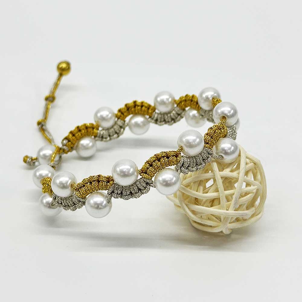 Fiasrel 0.8mm 1.0mm Golden Silver Polyester Braided Rope Cord Twisted Macrame String for DIY Crafts Home Textile Wedding Decorative SuppliesThread