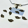Fiasrel 20/50pcs Mix Color Antique Hollow Filigree Leaf Charms for DIY Jewelry Bracelets Necklaces Earrings Keychains