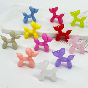 Fiasrel 5/10/20pcs Cute Animal Charms Mobile Phone Accessories Keychain Jelly Balloon Dog Keychains for Women Cute Girls Key Chain Key Chains Accessories