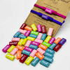 Fiasrel 50/100/500pcs Mixed Color Rectangle Word Phrase Acrylic Beads for DIY Jewelry Making Bracelets Necklaces Craft Supplies