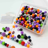 Fiasrel Halloween Soft Clay Beaded DIY Material Pack Clay Beads Kit for Bracelet Jewelry Making