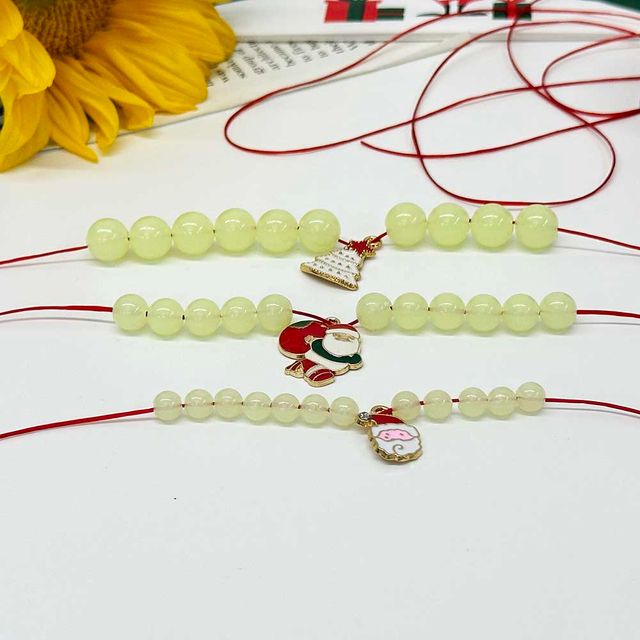 Fiasrel 100pcs 4-16mm Acrylic Glow In The Dark Beads Luminous Loose Beads for DIY Jewelry Making Supplies Bracelet Necklace Accessories