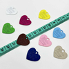 Fiasrel 10pcs Resin Heart-Shaped Charms for DIY Jewelry Making Bracelet Pendant Necklace Earring Accessories