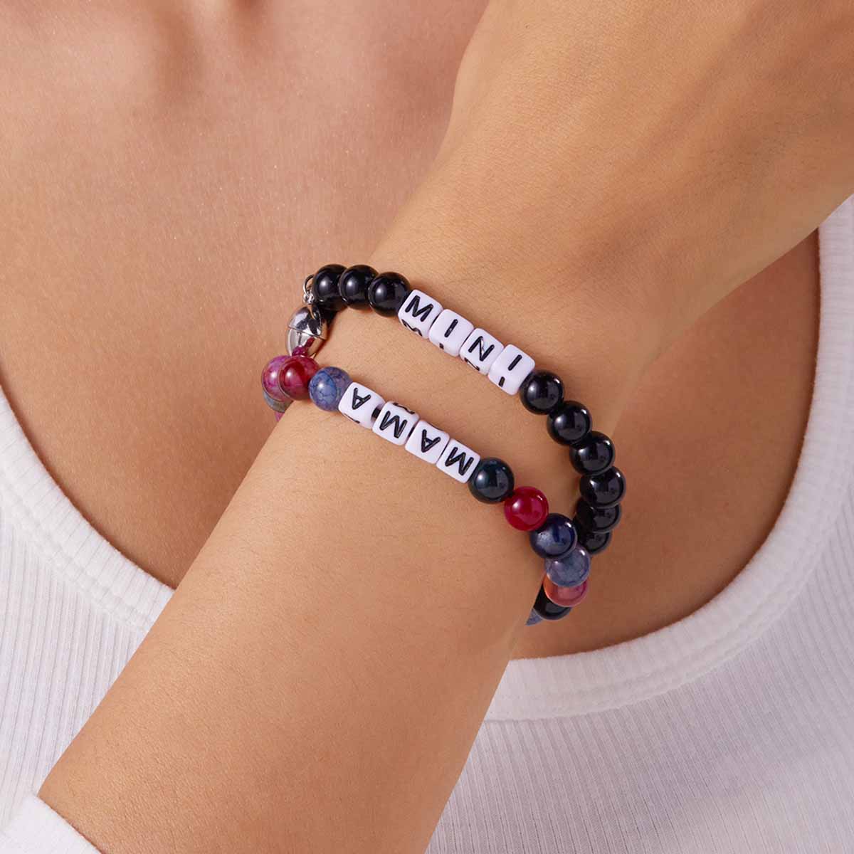 Fiasrel Magnet Bracelets Natural Stone Beads Bracelet Gift Jewelry