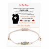 Fiasrel Natural Stone Bead Braided Bracelet Adjustable Oval Flat Beads Rose Quartz Bracelet 