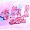 Fiasrel Rose Quartz Nine-Tailed Fox Beads – Kitsune Jewelry Accessories & Loose Barrel Beads