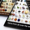 Fiasrel 36-Piece Natural Crystal & Agate Gemstone Collection - Triangular Mineral Specimen Set Polished Geological Teaching Materials for Rock Identification