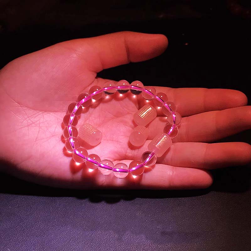 Fiasrel Rose Quartz Heart Sutra Barrel Beads - Guanyin Bodhisattva Loose Beads for Red String Bracelet DIY Engraved Scripture Jewelry Components