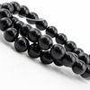 Fiasrel 1bundle 4-16mm Black Round Beads - Onyx Crystal Glass Beads for DIY Jewelry & Bead Curtains
