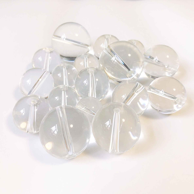 Fiasrel Clear Color Crystal Round Beads 14mm-30mm DIY Jewelry Making