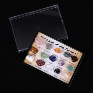 Fiasrel 15 Natural Crystal Mineral Specimens – Crushed Stone Samples for Geological Science Education
