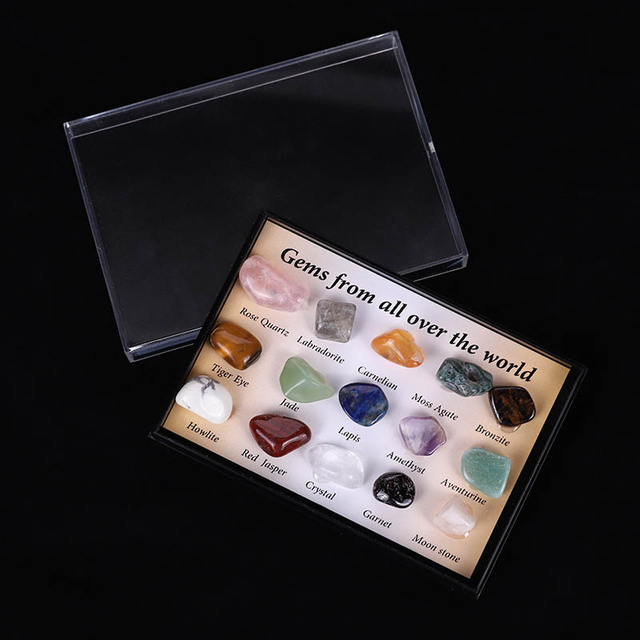 Fiasrel 15 Natural Crystal Mineral Specimens – Crushed Stone Samples for Geological Science Education