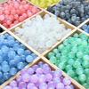 Fiasrel 1bundle 10mm Candy Beads Resin Glitter Powder Beads – DIY Craft Supplies for Bracelets Necklaces Keychains & Jewelry Making Beads