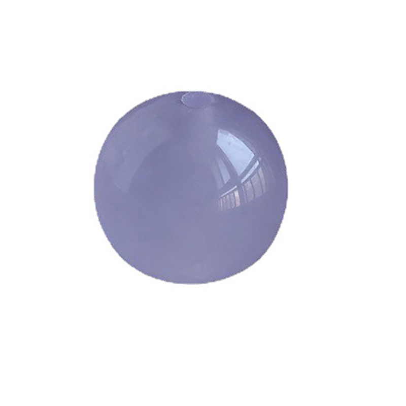 fiasrel 1bundle Icy Lavender Jadeite Loose Beads - Pale Purple Chalcedony Round Beads for Jewelry Making