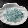 fiasrel 1bundle Floating Flower Jade Rice Beads Ice Blue Gemstone Spacer Beads for DIY Jewelry Making