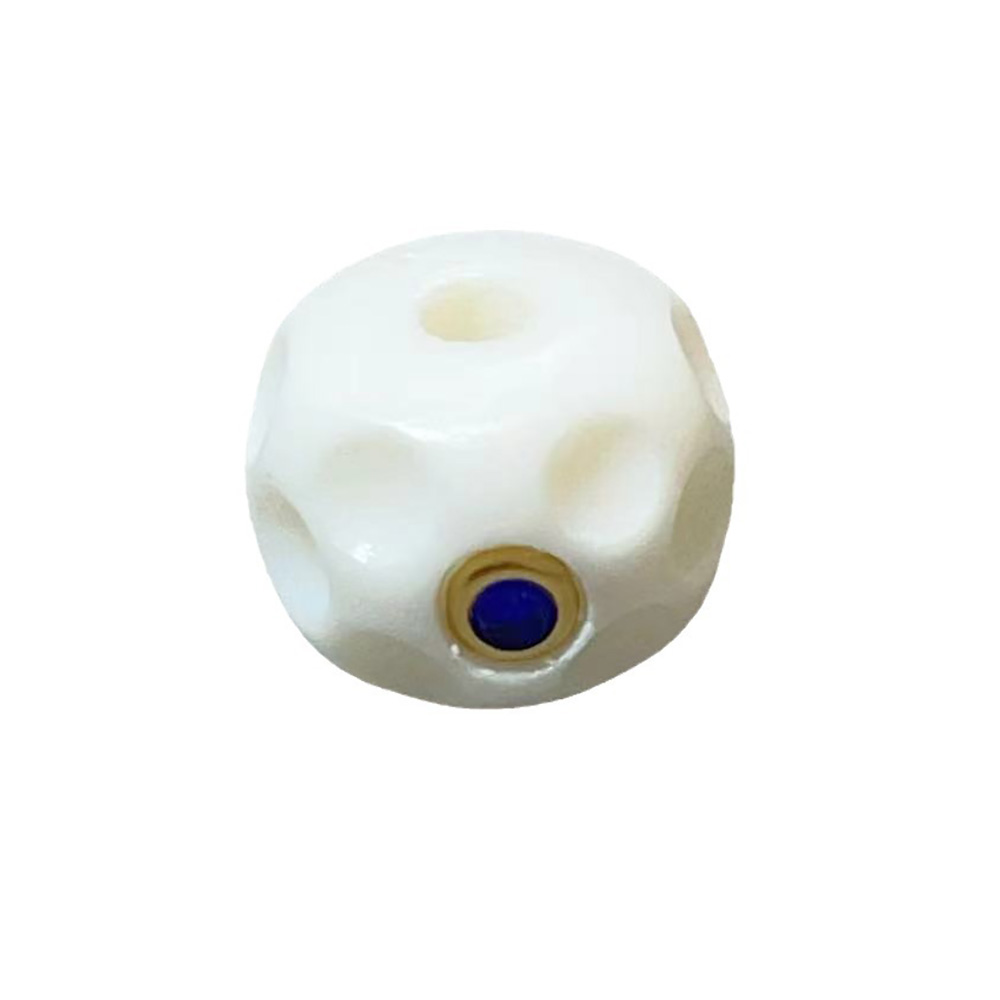 fiasrel 1bundle Tibetan-Style Camel Bone Meteorite Crater Beads with Collectible Ornamental Accessories