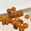 fiasrel Handmade Yak Bone Spacer Beads with Tibetan Silver Inlays – Boho Jewelry Supplies