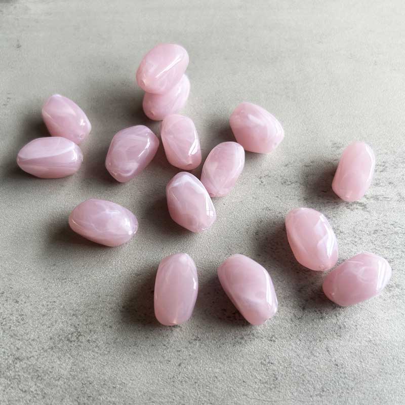 fiasrel 1bundle Cloud-Mist Effect Alien-Inspired Acrylic Faux Jade Beads