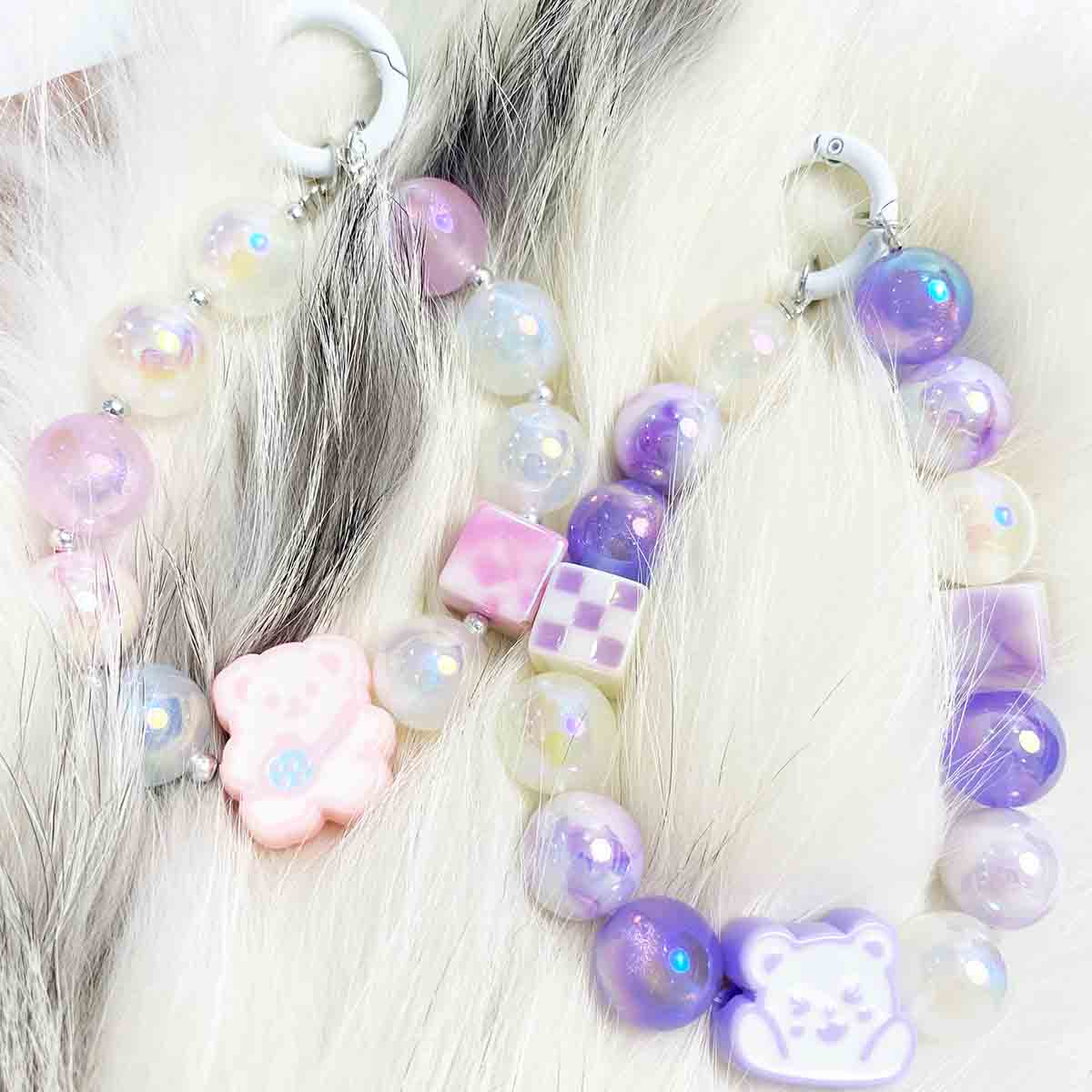 fiasrel 1bundle 16mm Premium Pearl Luminous Beads with Gold Glitter – Straight Hole Round Beads for DIY Phone Charms & Jewelry Making