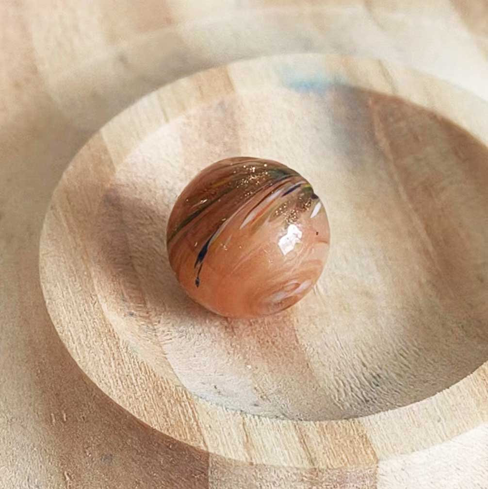 fiasrel 1bundle Handcrafted 12mm Peacock Tail Pattern Glass Beads for DIY Jewelry Accessories Phoenix Tail-style Colored Glass Beads