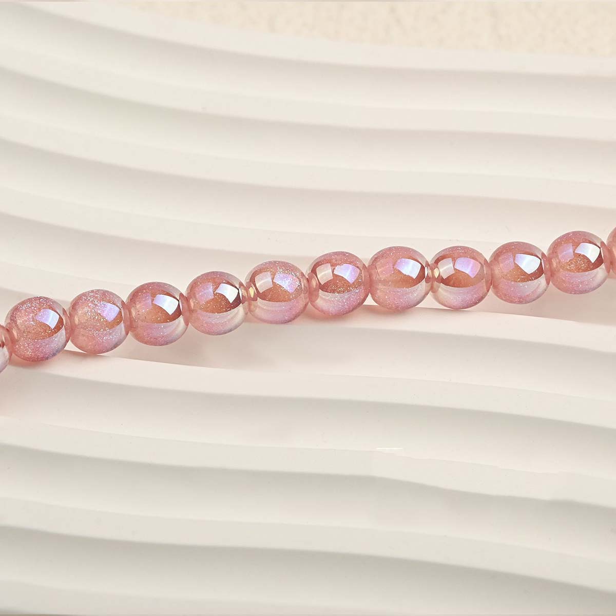 fiasrel 1bundle Deep Sea Mermaid Resin Faux Pearls - Small & Medium Size 6/ 10mm for DIY Beading and Jewelry Making