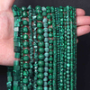 fiasrel 1bundle Natural Malachite Beads Spacer & Abacus Beads with Extra-Large Holes for Bracelets & Necklaces