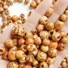 Fiasrel diy wooden beads, round beads and loose beads