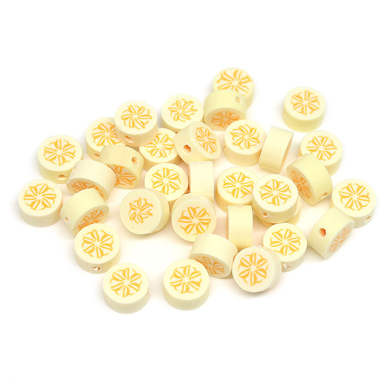 Fiasrel 1000pcs 10mm Fruit soft clay beads