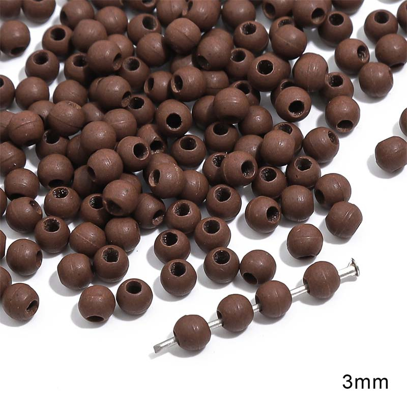Fiasrel Matte coffee-colored ceramic diy beads