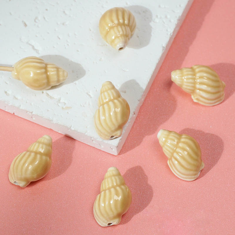 Fiasrel Ocean World Conch Ceramic Beads