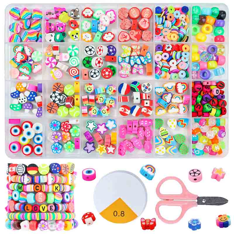 Fiasrel Easter soft clay bead set