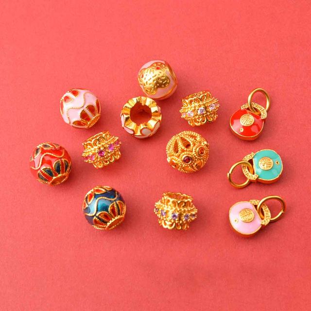 Fiasrel diy Xiao Fu locks butterfly beads Drop Pendant