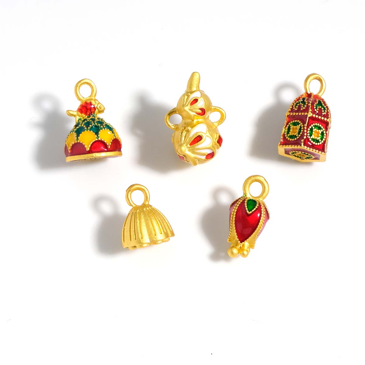 Fiasrel diy Gourd lotus pod Drop Pendant