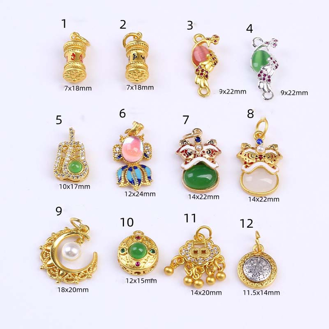 Fiasrel Lion dance Little goldfish ingot pendant Drop Pendant