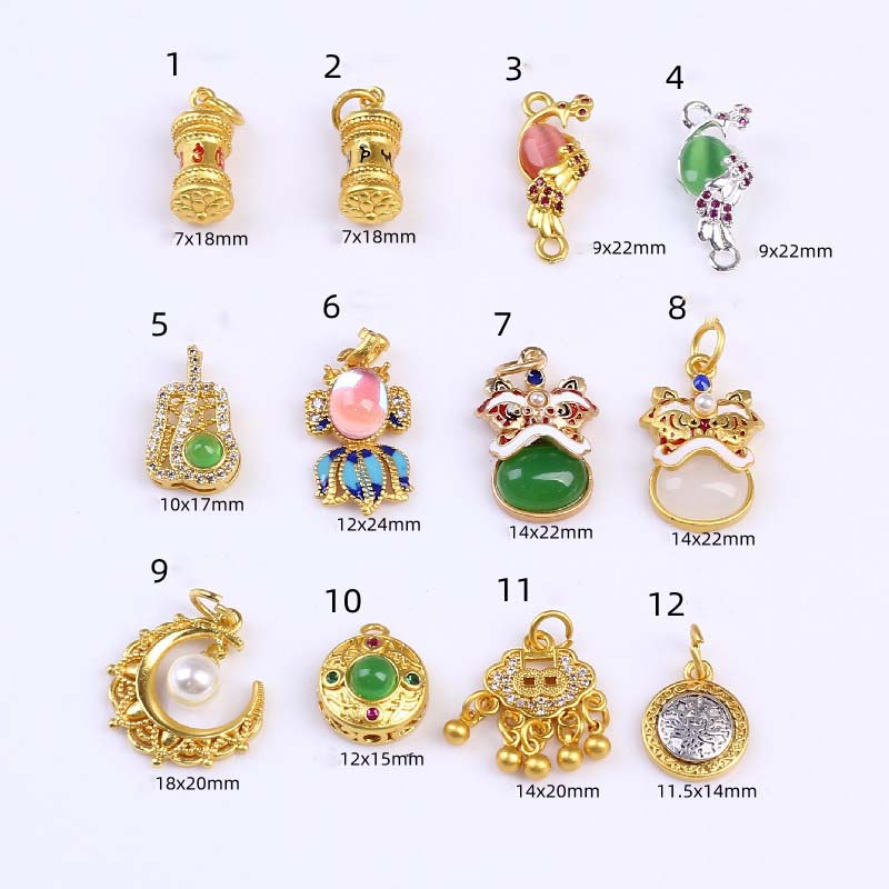 Fiasrel Lion dance Little goldfish ingot pendant Drop Pendant