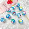 Fiasrel Fresh and delicate floral ceramic beads