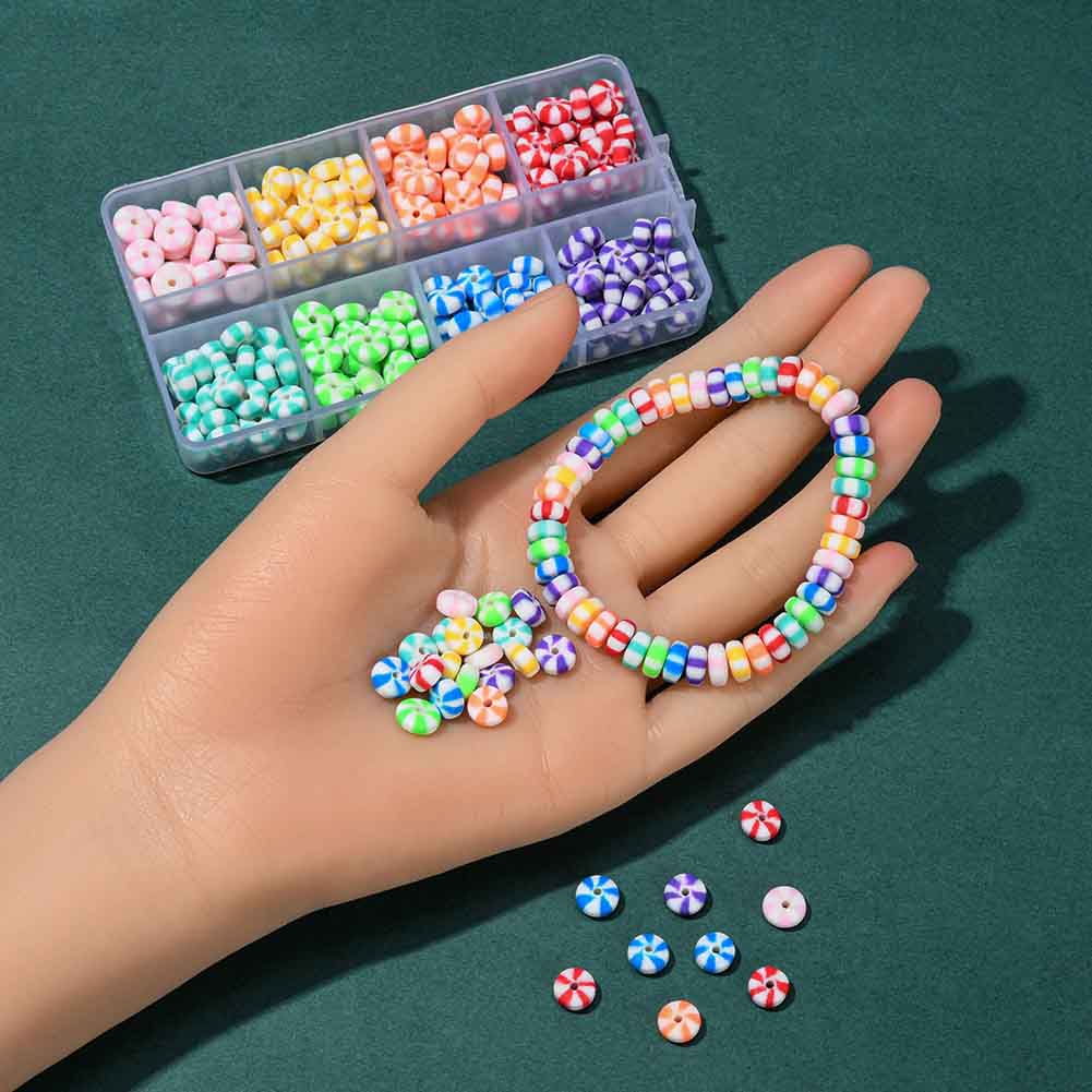 Fiasrel Boxed mixed-color candy soft clay beads