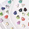 Fiasrel Hand-painted ceramic beads for cartoon Christmas trees