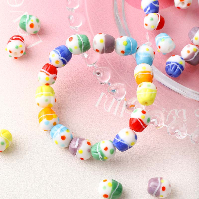 Fiasrel Cake glass beads