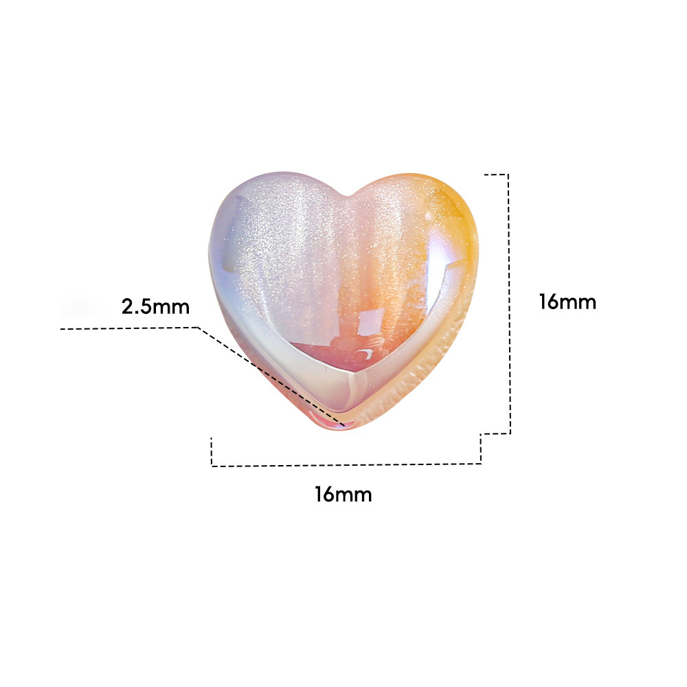 Fiasrel Dunhuang heart-shaped colored beads