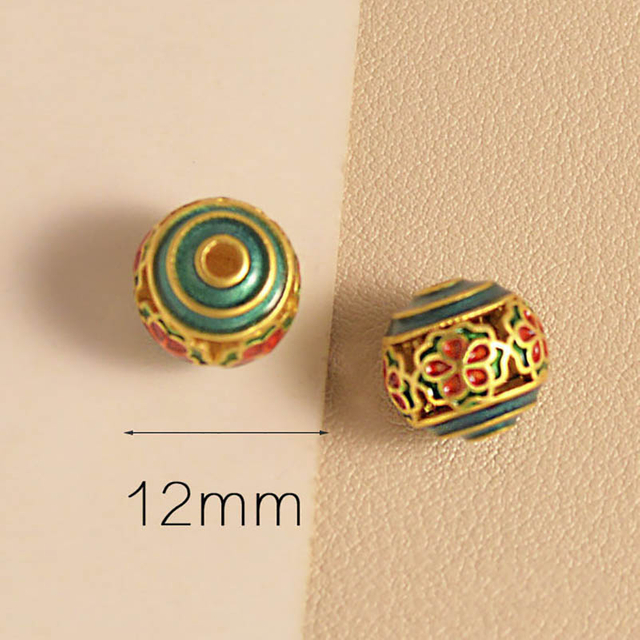 Fiasrel Hollow ball spacer beads-1 Drop Pendant