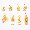 Fiasrel Gourd, Peach blossom and Vajra Drop Pendant