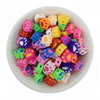 Fiasrel 10mm diy soft clay beads with mixed-color small animals