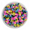 Fiasrel 10mm Mixed-color heart-shaped diy beads