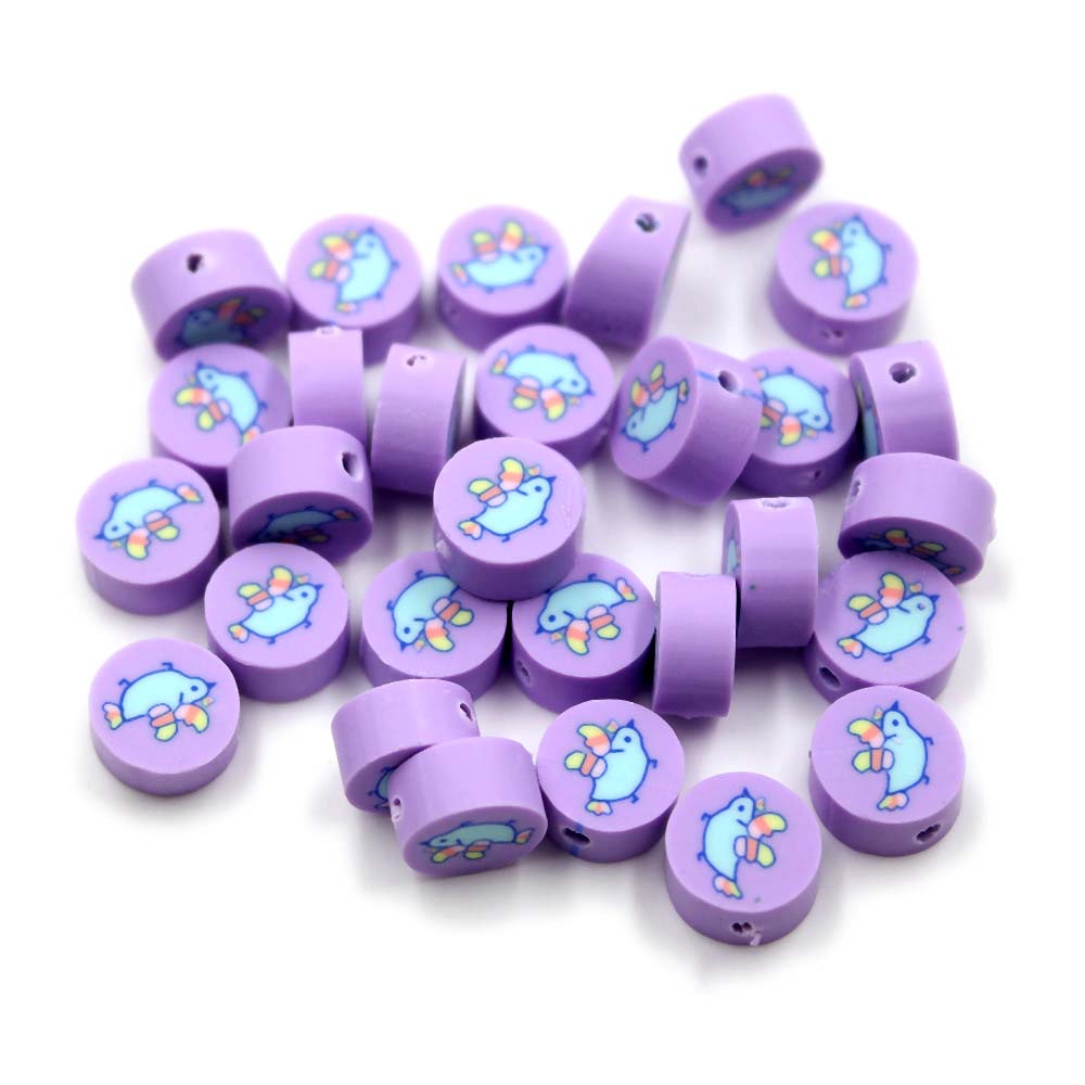 Fiasrel 1000pcs Children's diy animal soft clay beads